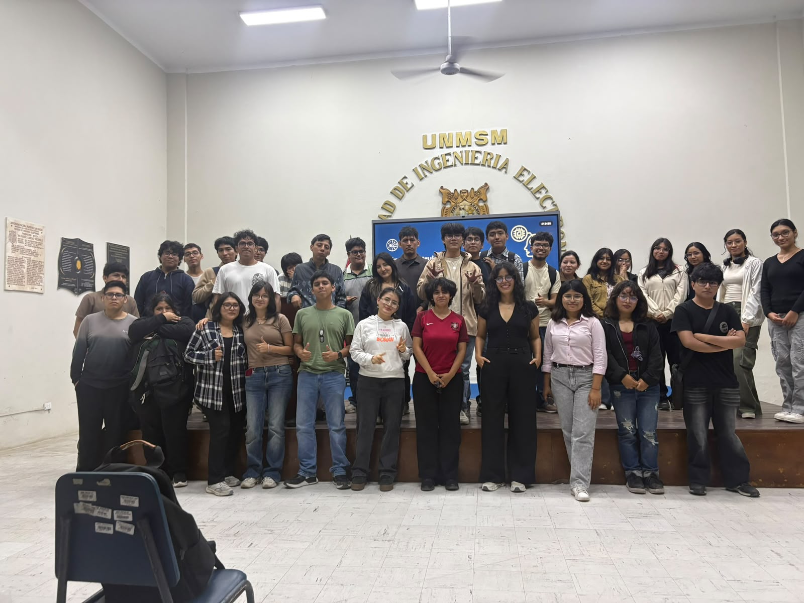 Estudiantes en la Facultad de Ingeniería de la UNMSM
